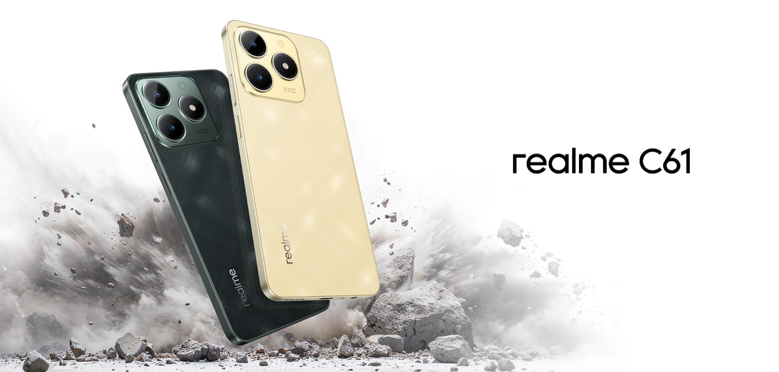 بررسی نوع طراحی و کیفیت ساخت Realme C61، جذاب، خوش دست و شبیه آیفون
